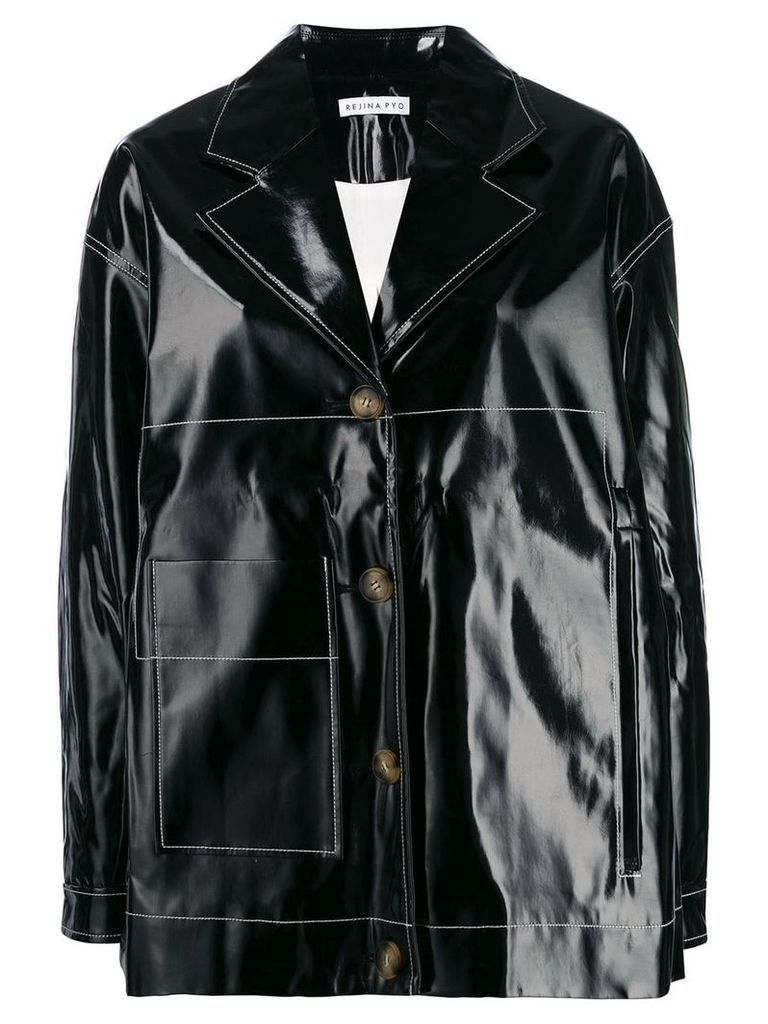 Rejina Pyo oversized single breasted jacket - Black