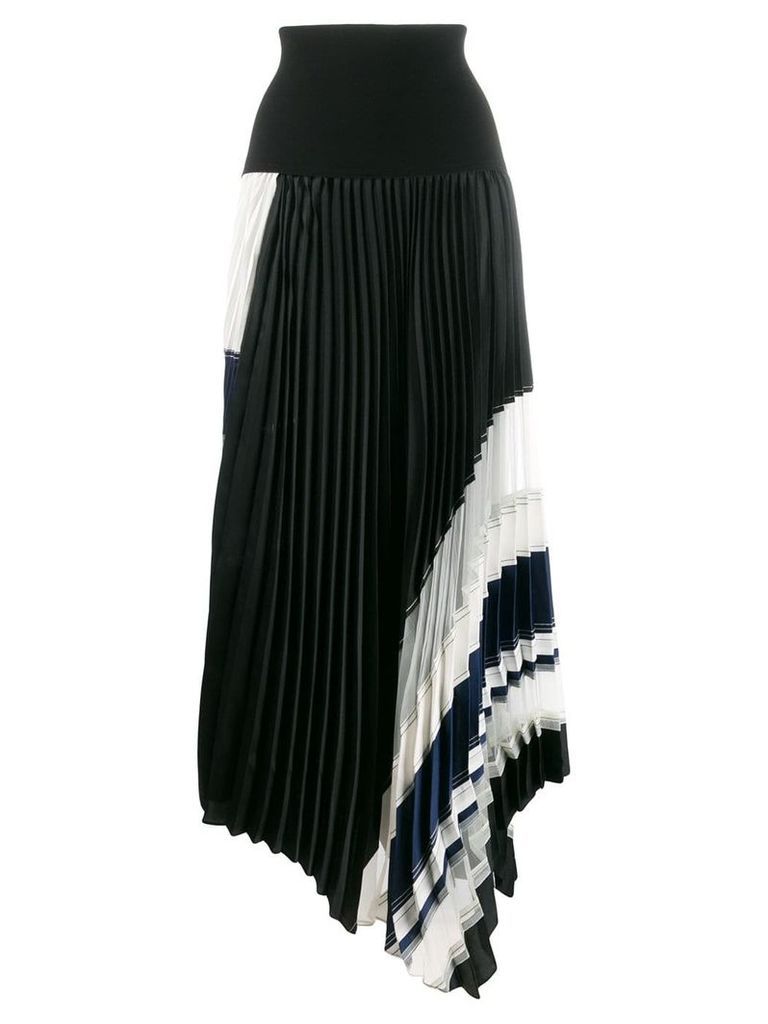 3.1 Phillip Lim knitted waistband pleated skirt - Black
