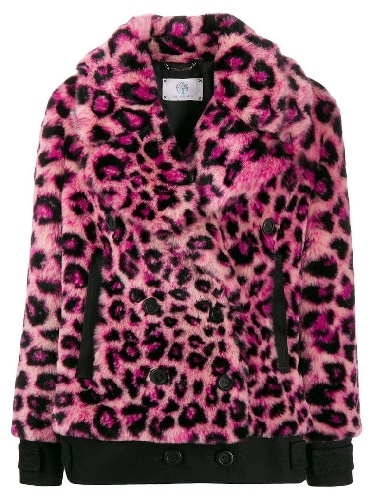 Alberta Ferretti leopard print jacket - PINK