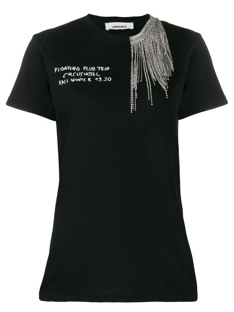 Circus Hotel crystal embellished T-shirt - Black