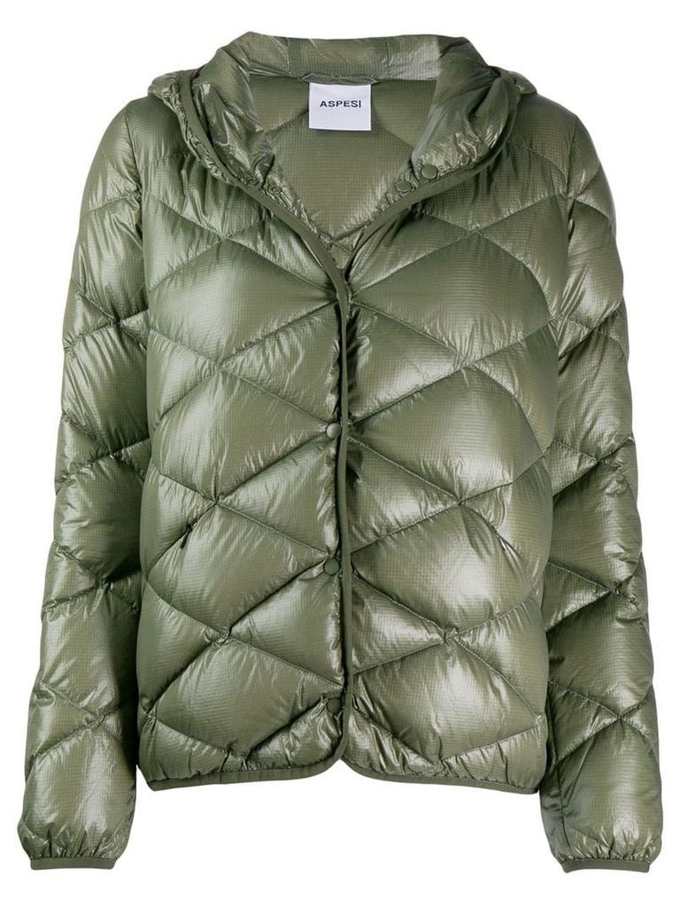 Aspesi hooded padded jacket - Green