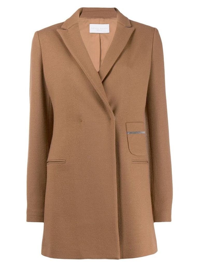 Fabiana Filippi classic fitted blazer - Brown