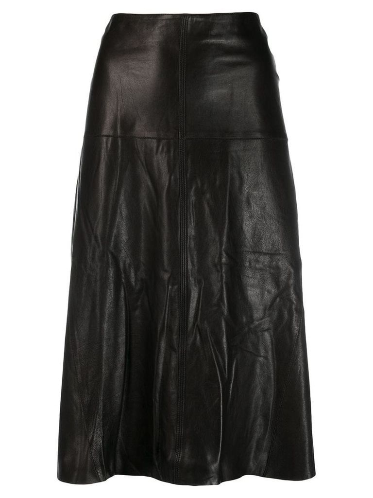 Arma A-line midi skirt - Black