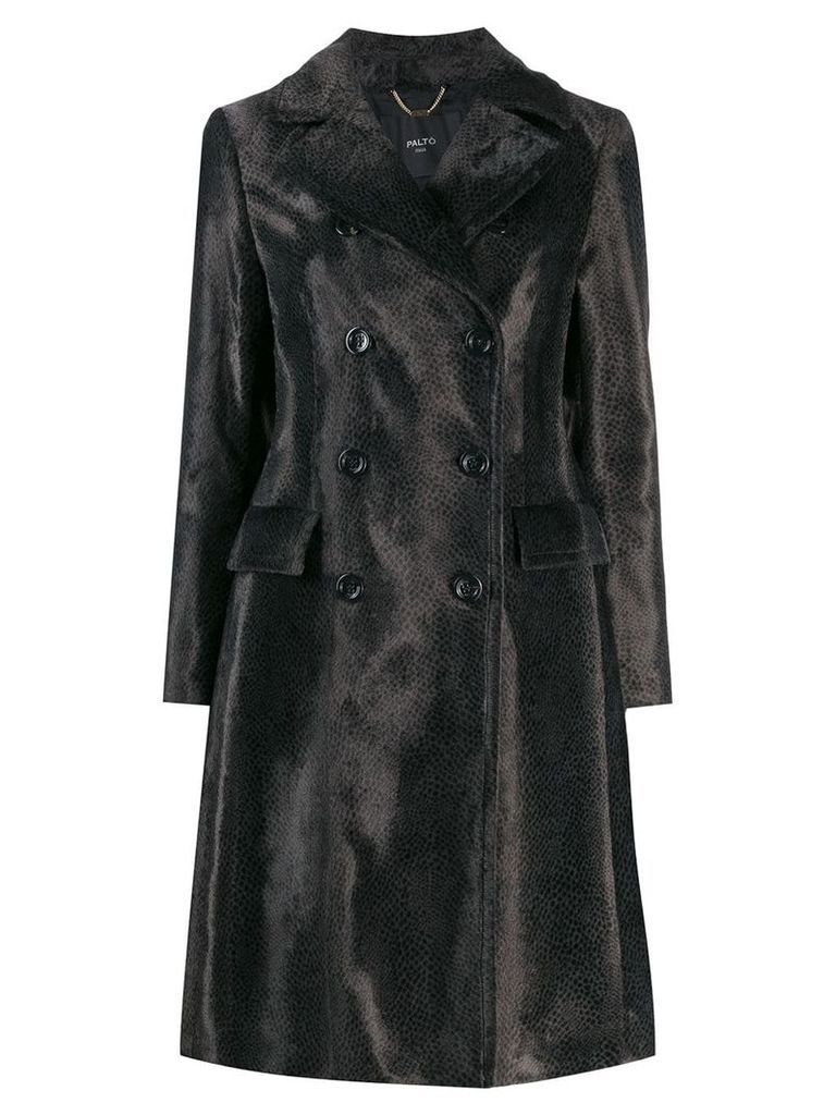 Paltò double-breasted coat - Grey