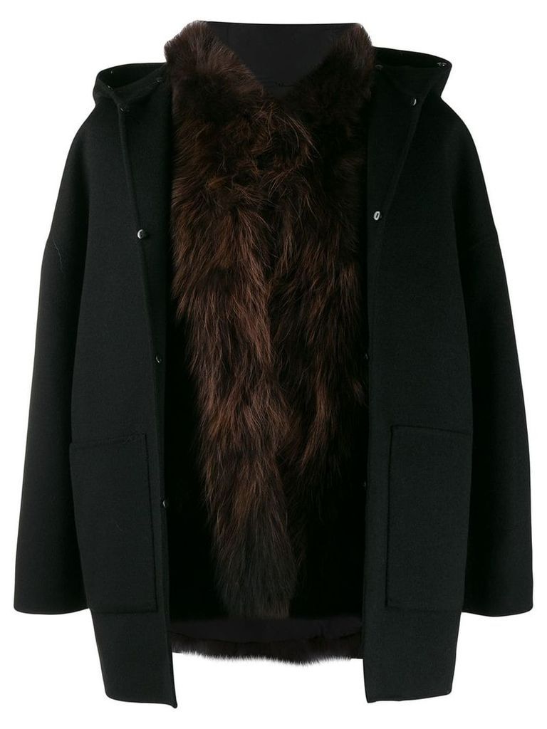 S.W.O.R.D 6.6.44 wool blend coat - Black