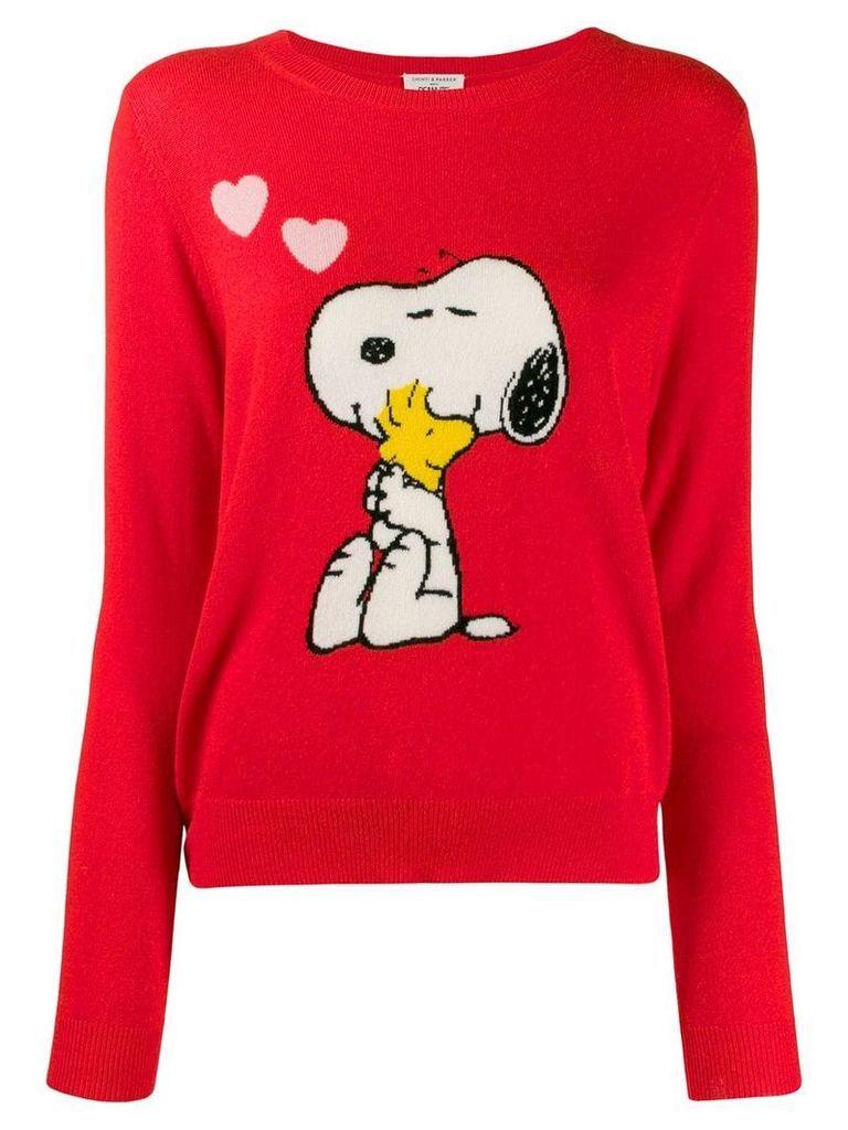 Chinti & Parker Snoopy print jumper - Red