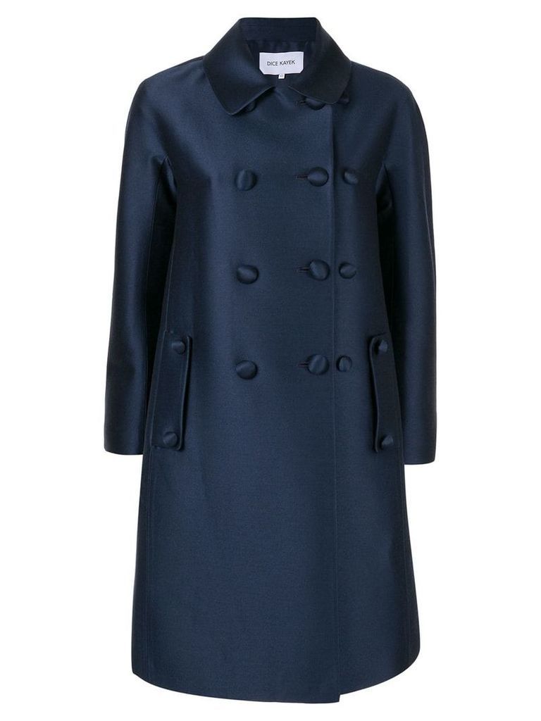 Dice Kayek double breasted coat - Blue