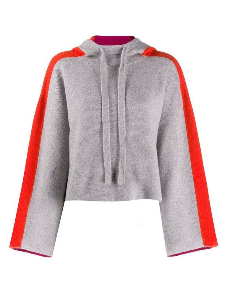 Zoe Jordan cropped hoodie - Grey