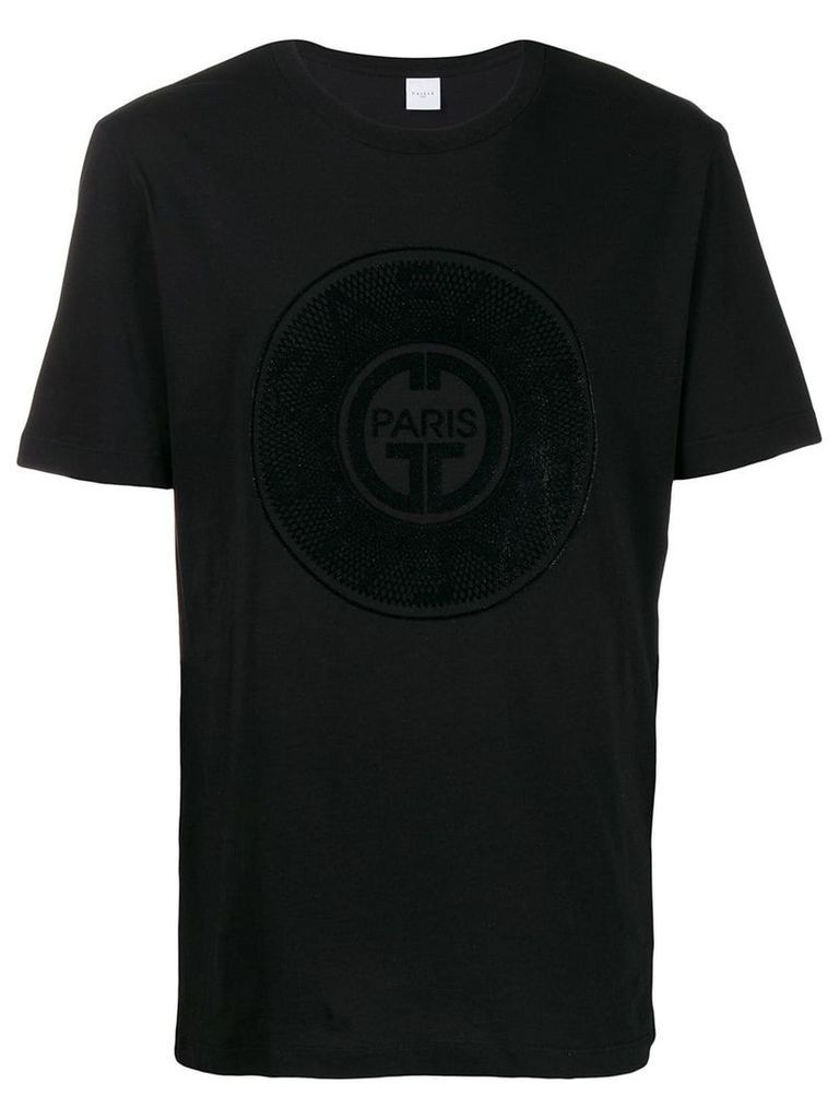 Gaelle Bonheur embroidered logo T-shirt - Black