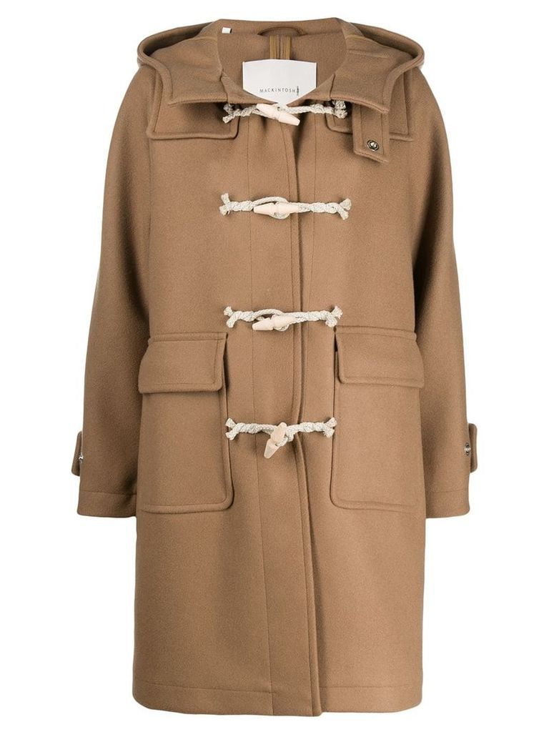 Mackintosh single breasted duffel coat - NEUTRALS