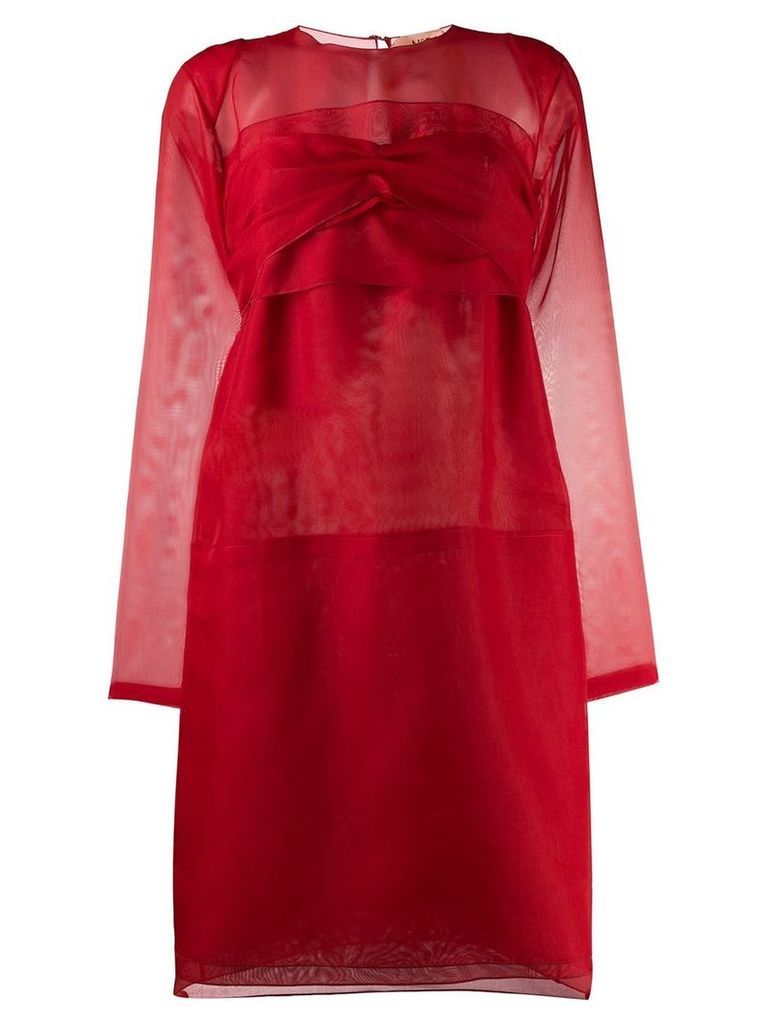 Nº21 bow back mini dress - Red