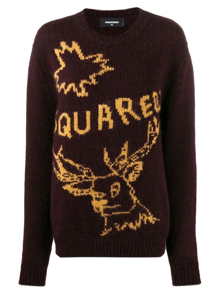 Dsquared2 logo knit jumper