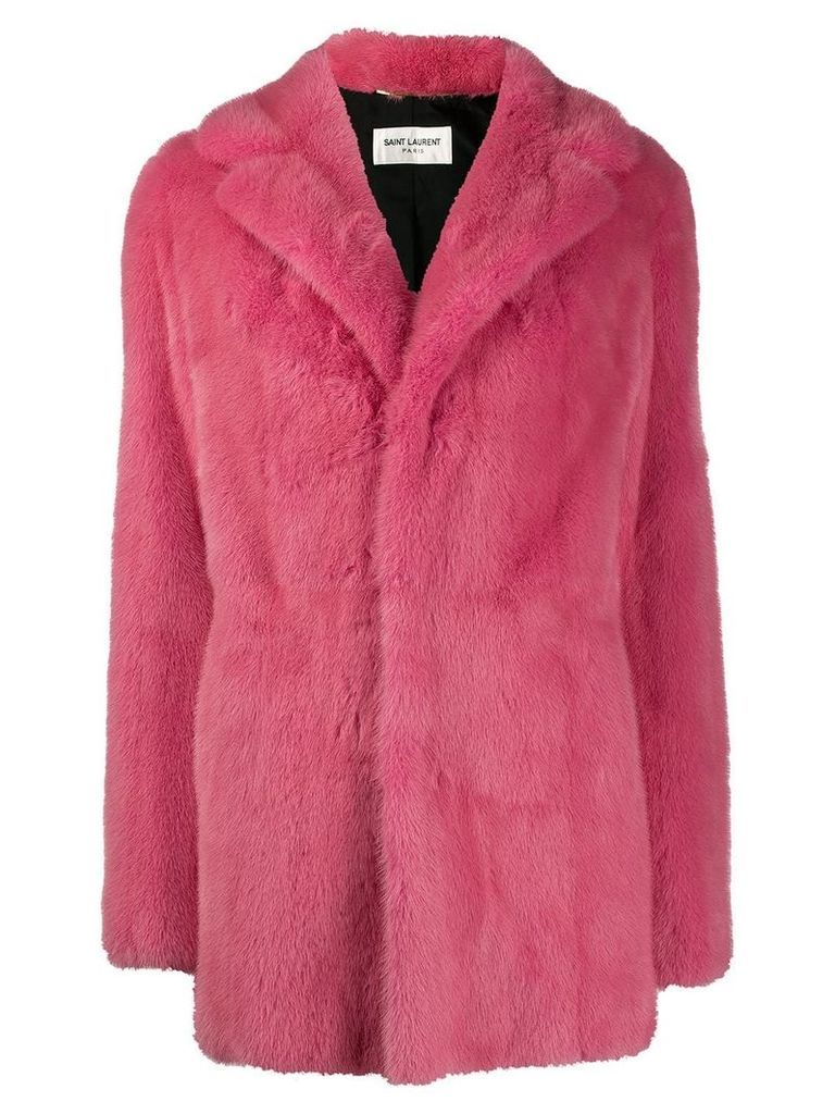Saint Laurent mink fur coat - PINK
