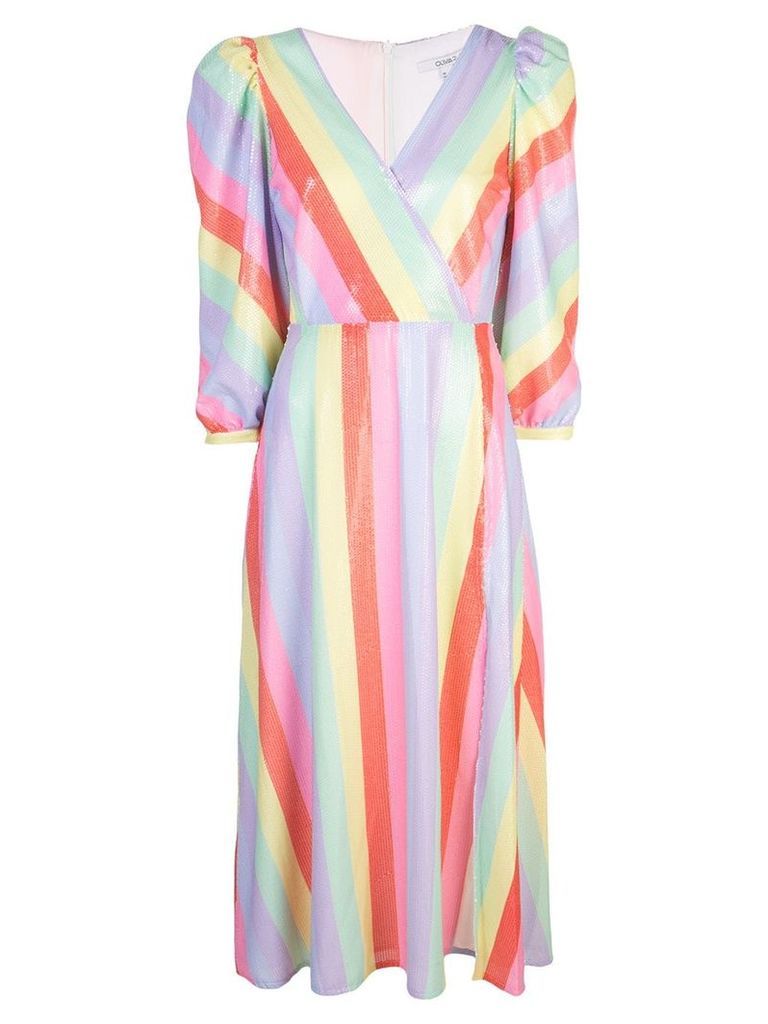 Olivia Rubin pastel stripe dress - Multicolour