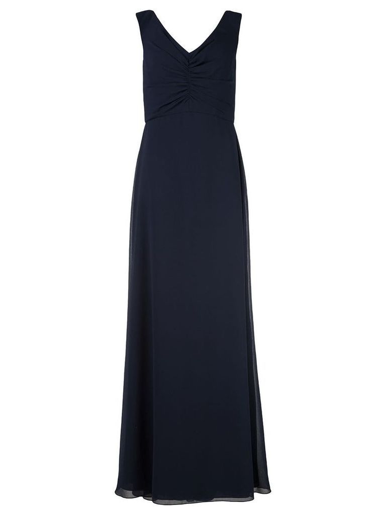 Amsale v-neck evening gown - Blue