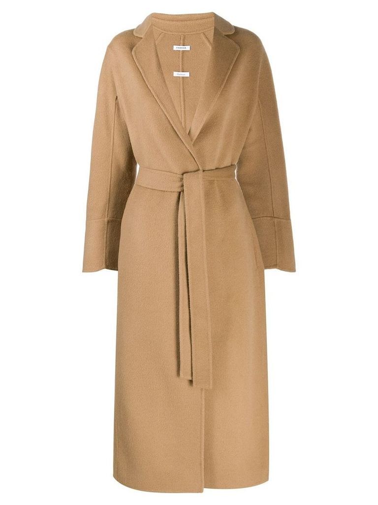 P.A.R.O.S.H. belted mid-length coat - Neutrals