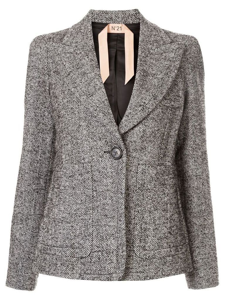Nº21 Chevron knit blazer - Grey