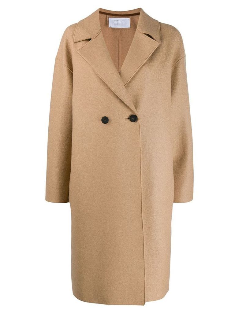Harris Wharf London double-breasted buttoned coat - NEUTRALS
