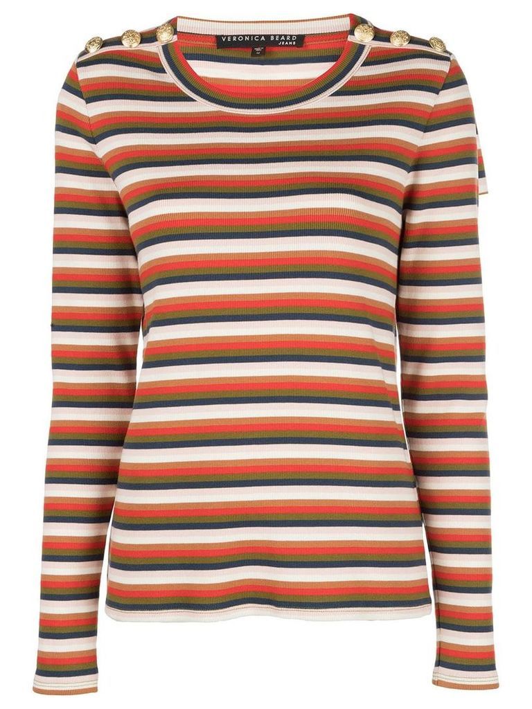 Veronica Beard striped sweatshirt - Red