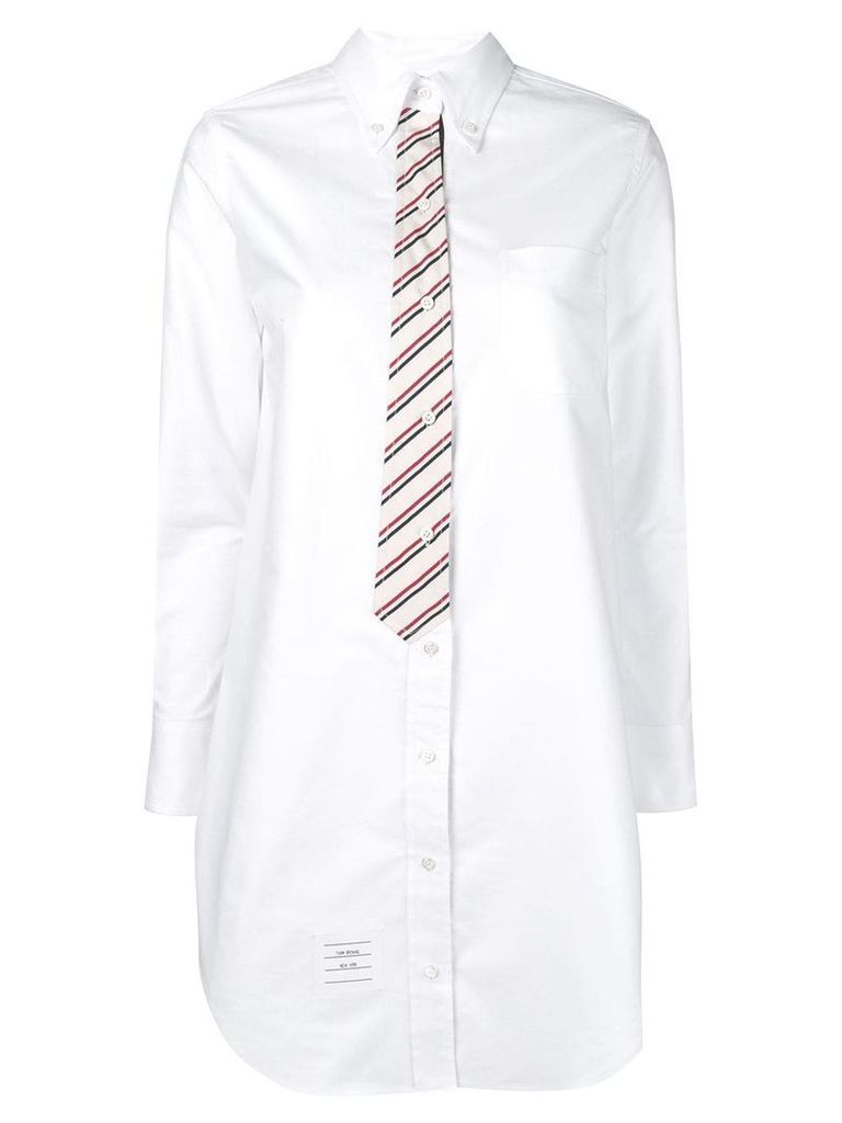 Thom Browne Oxford shirtdress - White