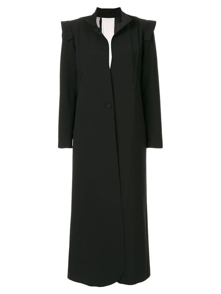 Symetria Acquisition two-tone coat - Black