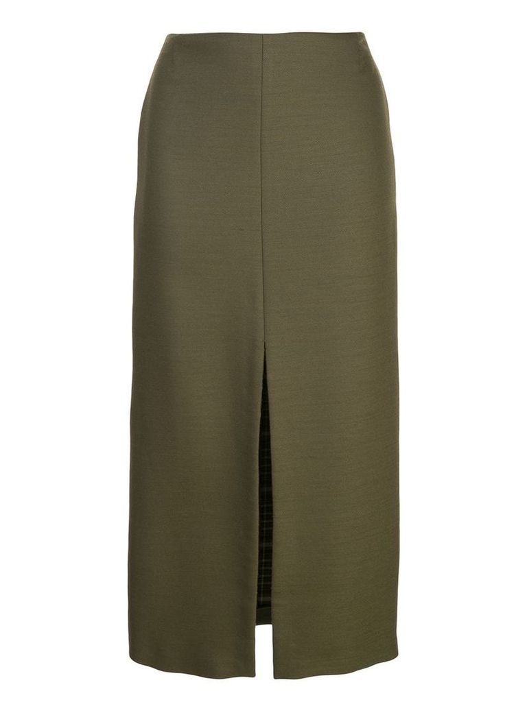 Adam Lippes pencil skirt with front slit - Green
