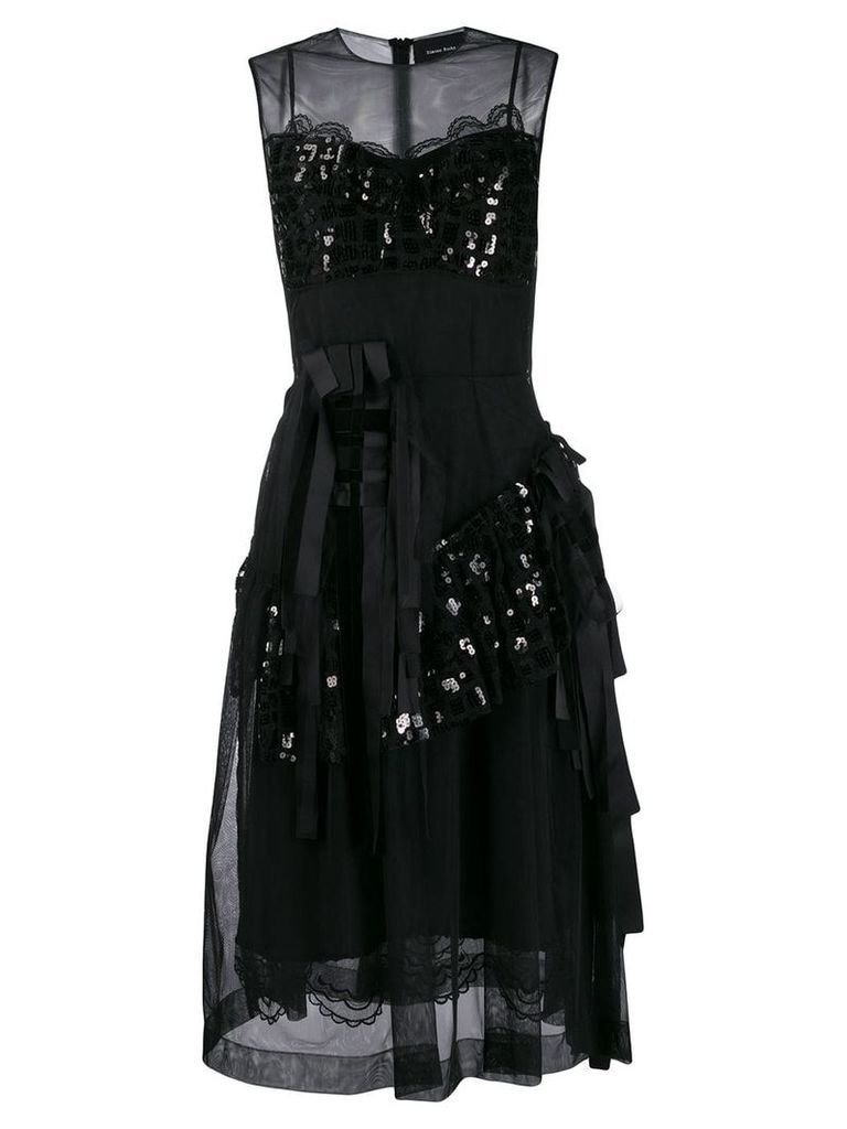 Simone Rocha sequined tulle dress - Black