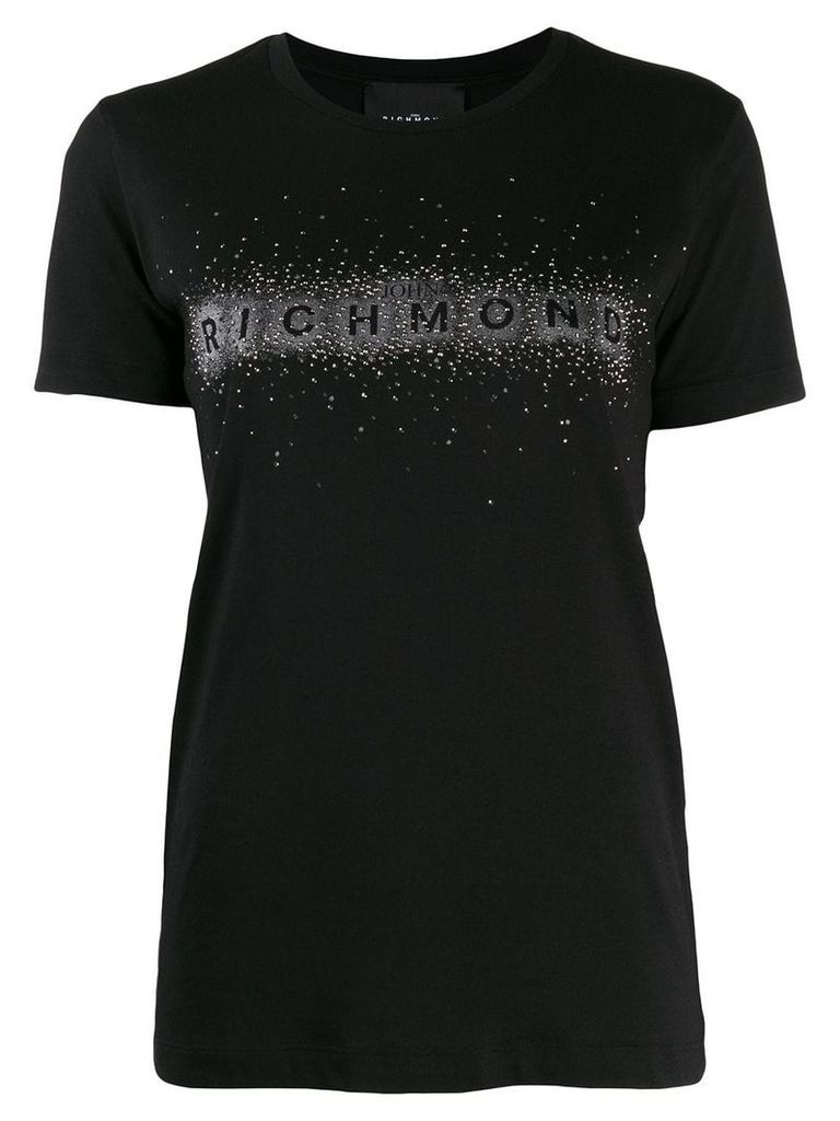 John Richmond studded logo t-shirt - Black