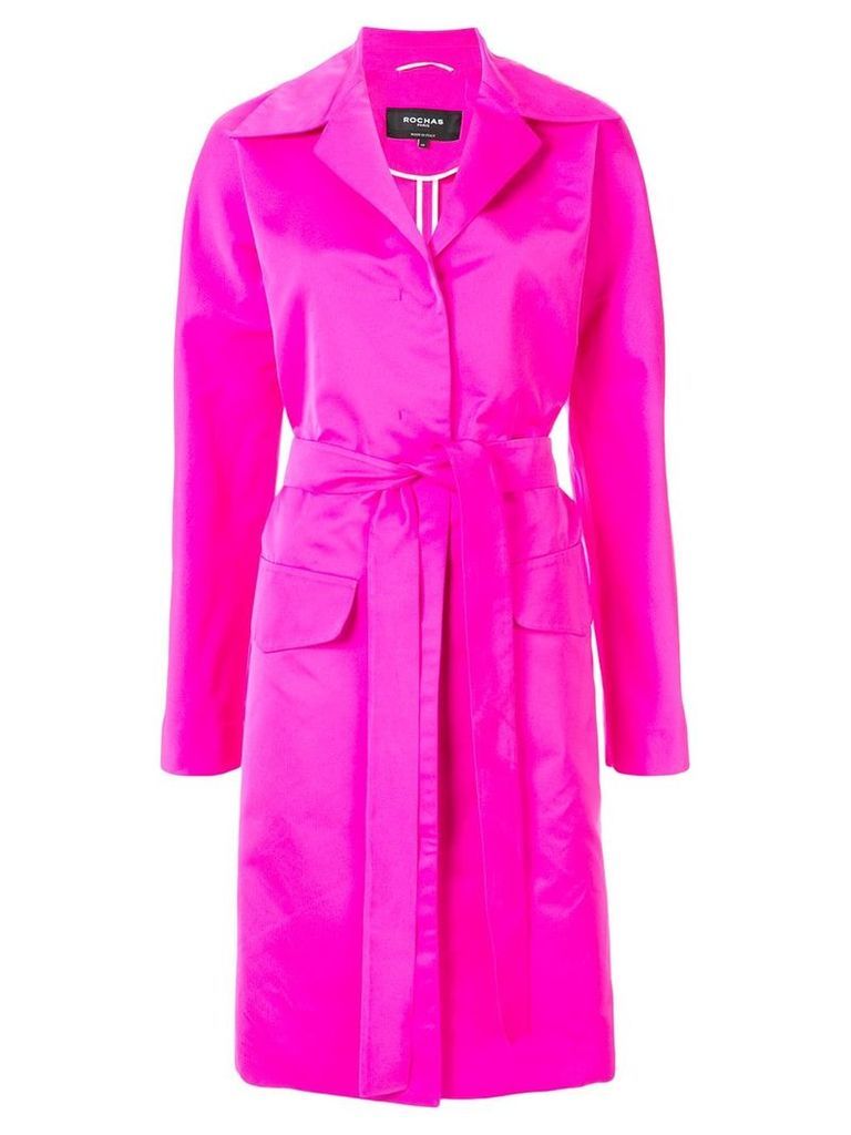Rochas belted trench coat - PINK
