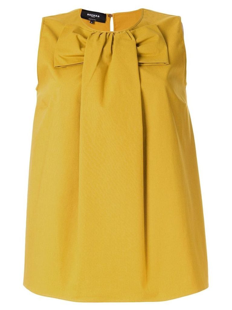 Rochas bow front blouse - Yellow