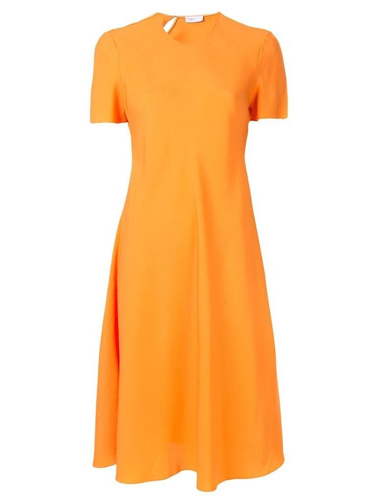 Rosetta Getty flare skirt dress - Orange
