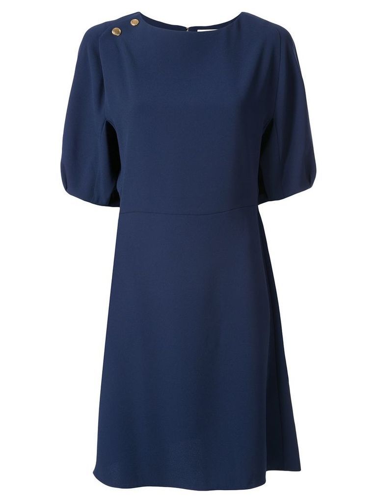 Chloé button-detail short dress - Blue