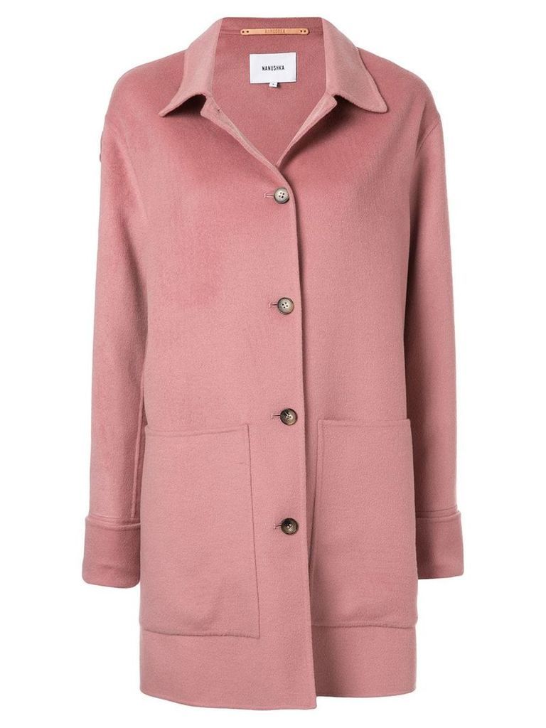Nanushka Marzy coat - PINK