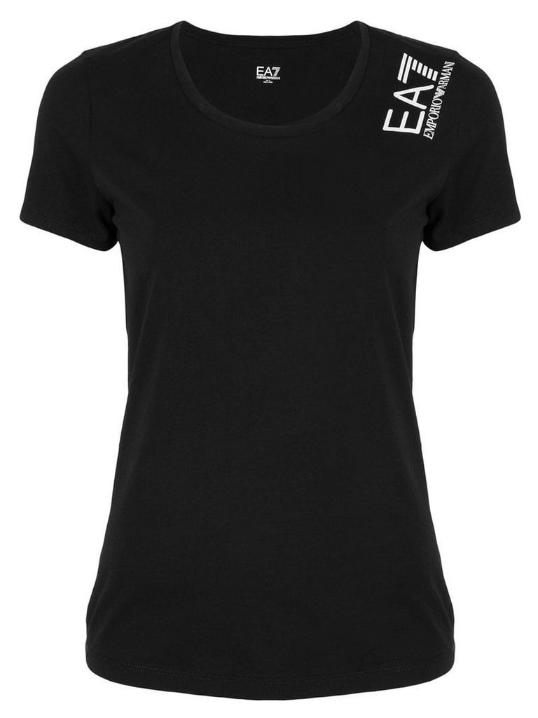 Ea7 Emporio Armani logo T-shirt - Black