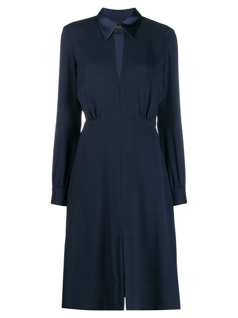 Erika Cavallini crepe shirt dress - Blue