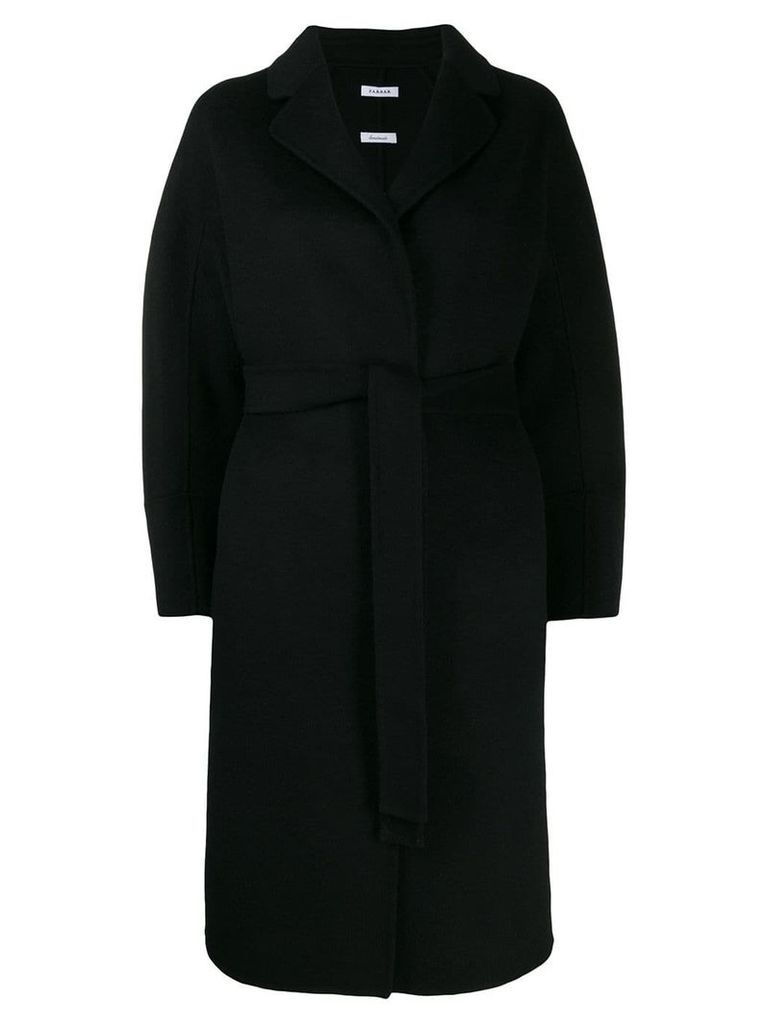 P.A.R.O.S.H. belted mid-length coat - Black