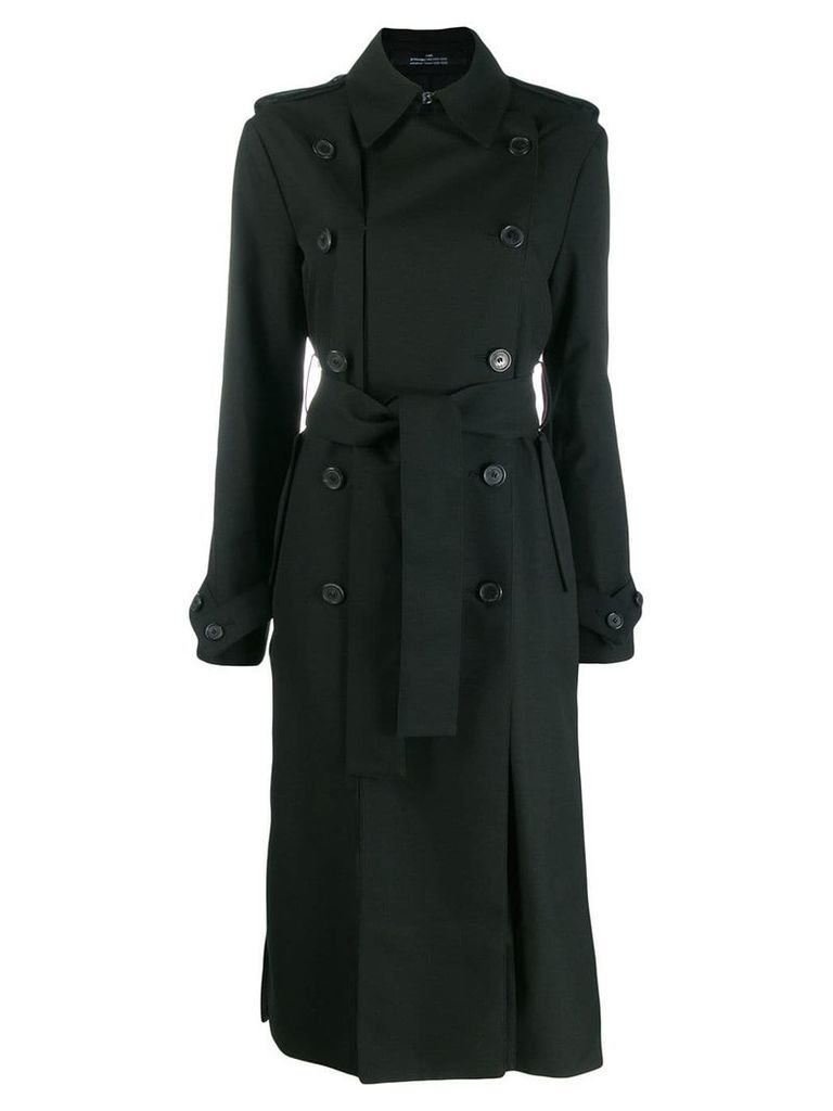 Rokh double breasted trench coat - Black