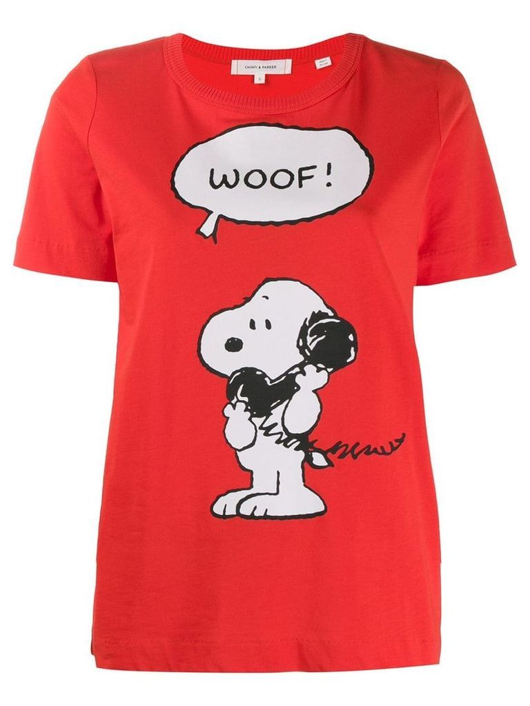 Chinti & Parker slim-fit snoopy t-shirt - Red