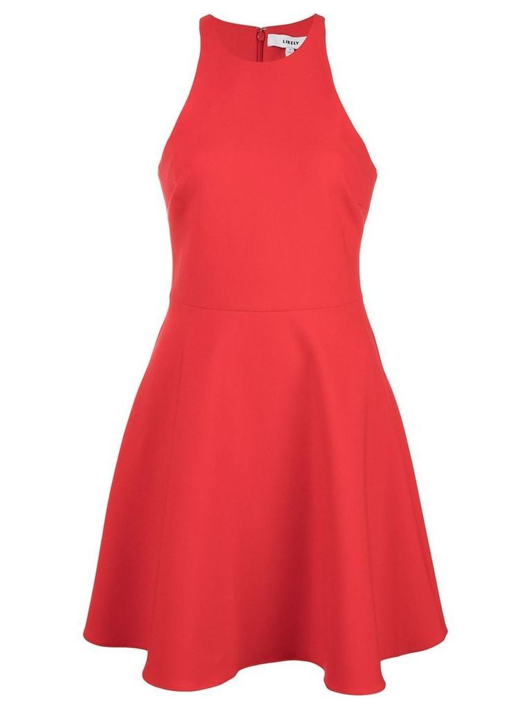 Likely halterneck mini dress - Red
