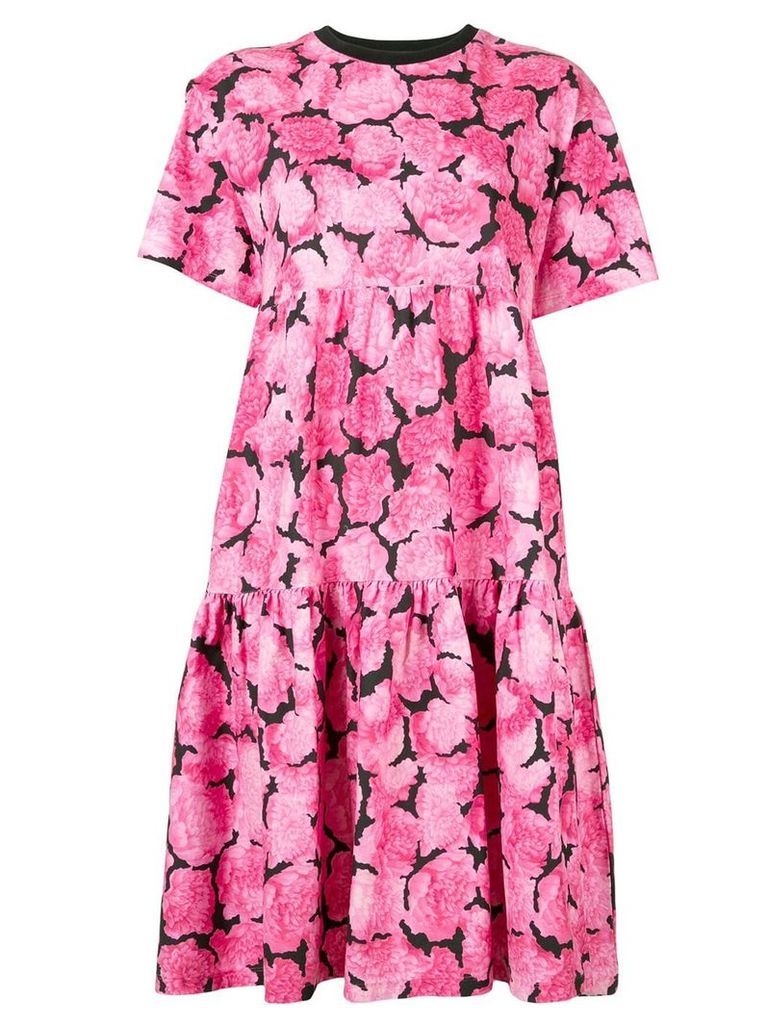 Kenzo floral print flared dress - PINK