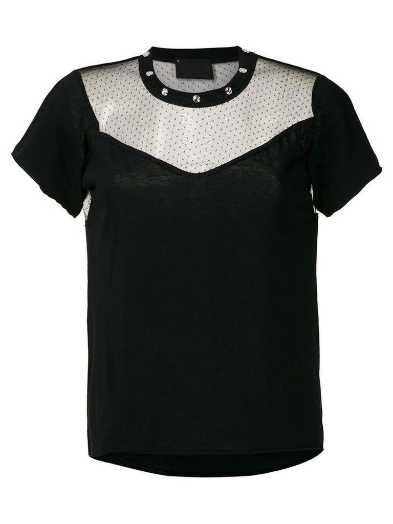 Andrea Bogosian strass embellished Puritty T-shirt - Black