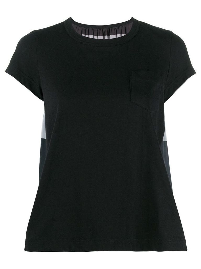 Sacai ruched detail blouse - Black