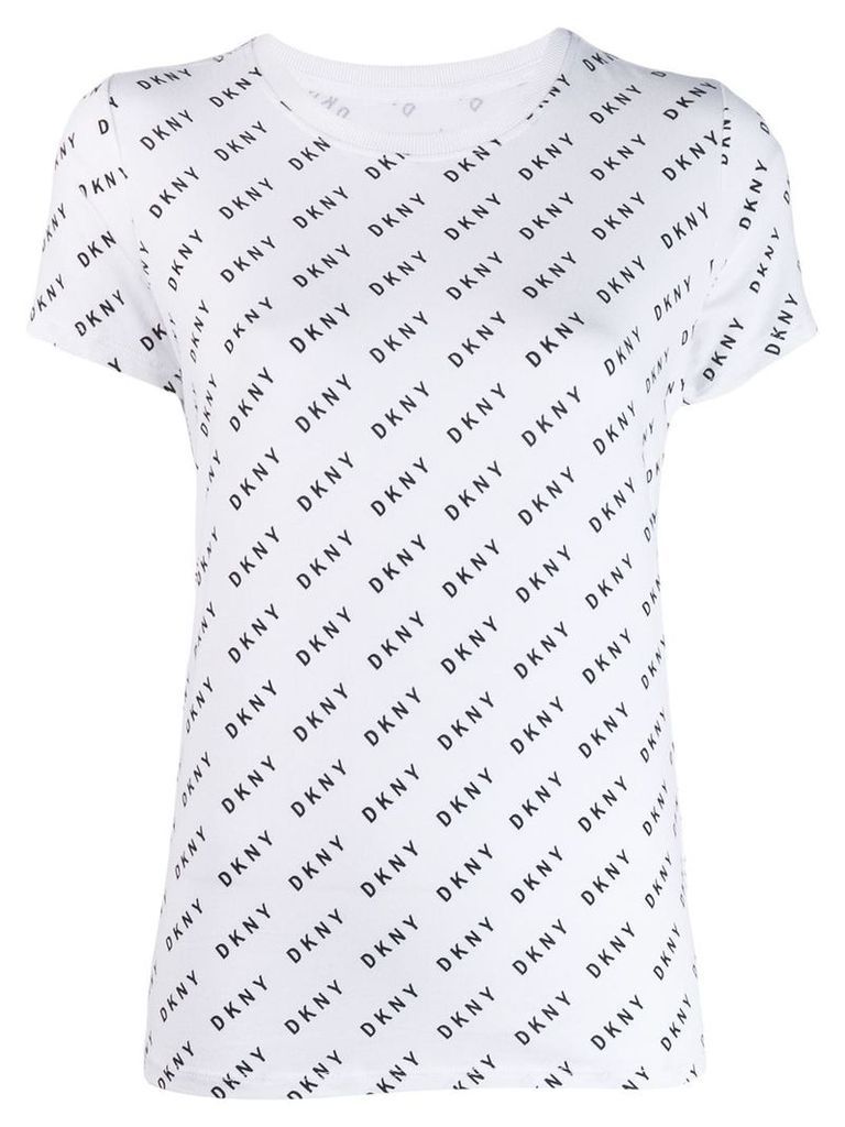 DKNY logo print t-shirt - White