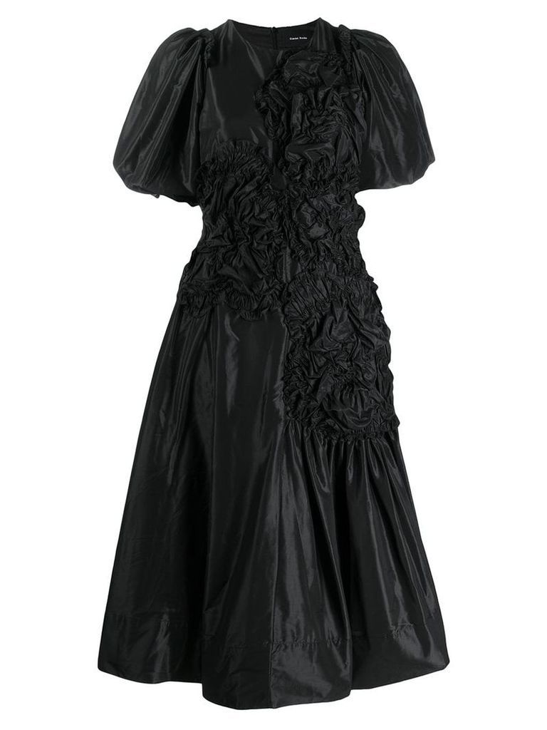 Simone Rocha ruched midi dress - Black