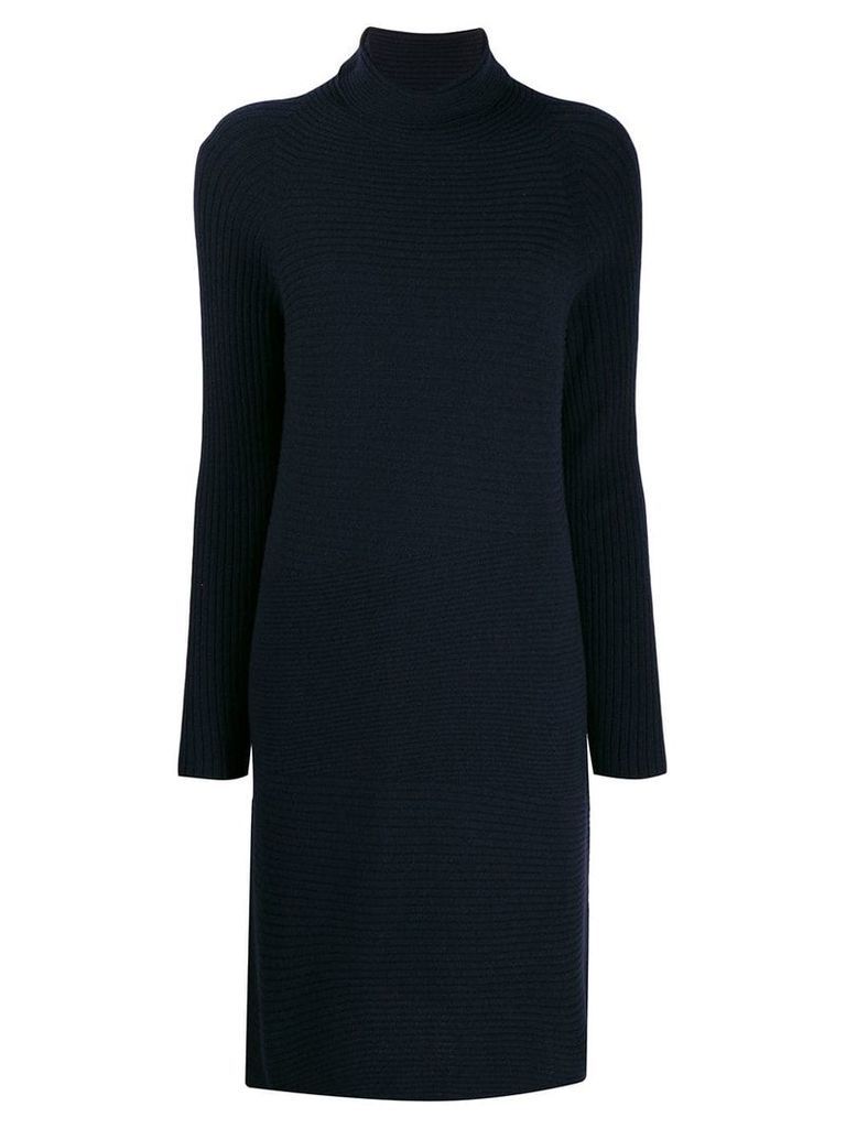 Antonelli turtleneck knitted dress - Blue