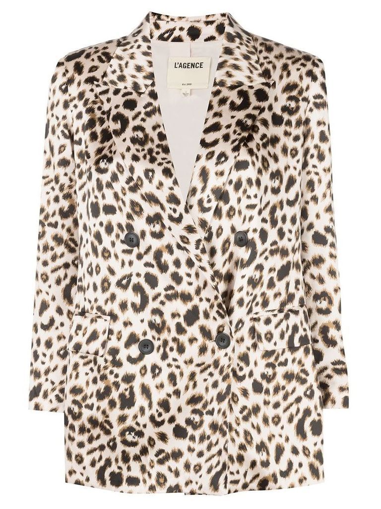 L'agence leopard print blazer - Neutrals