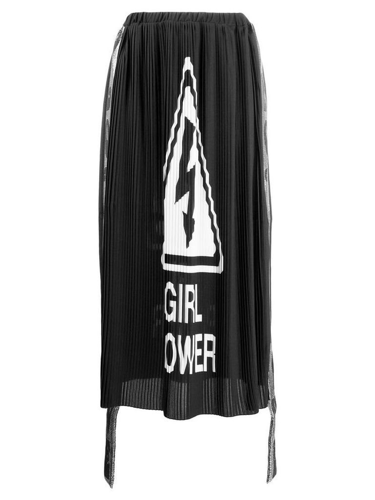 Ultràchic Girl Power print skirt - Black