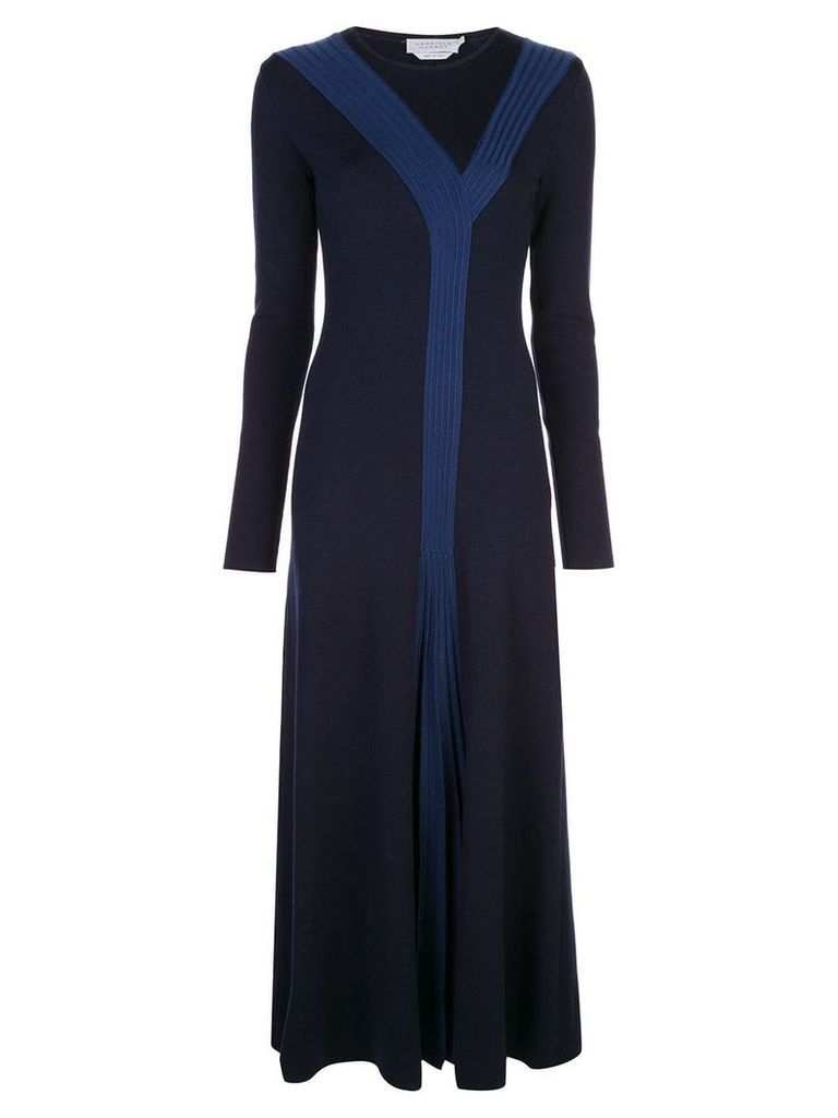 Gabriela Hearst wool pleated dress - Blue