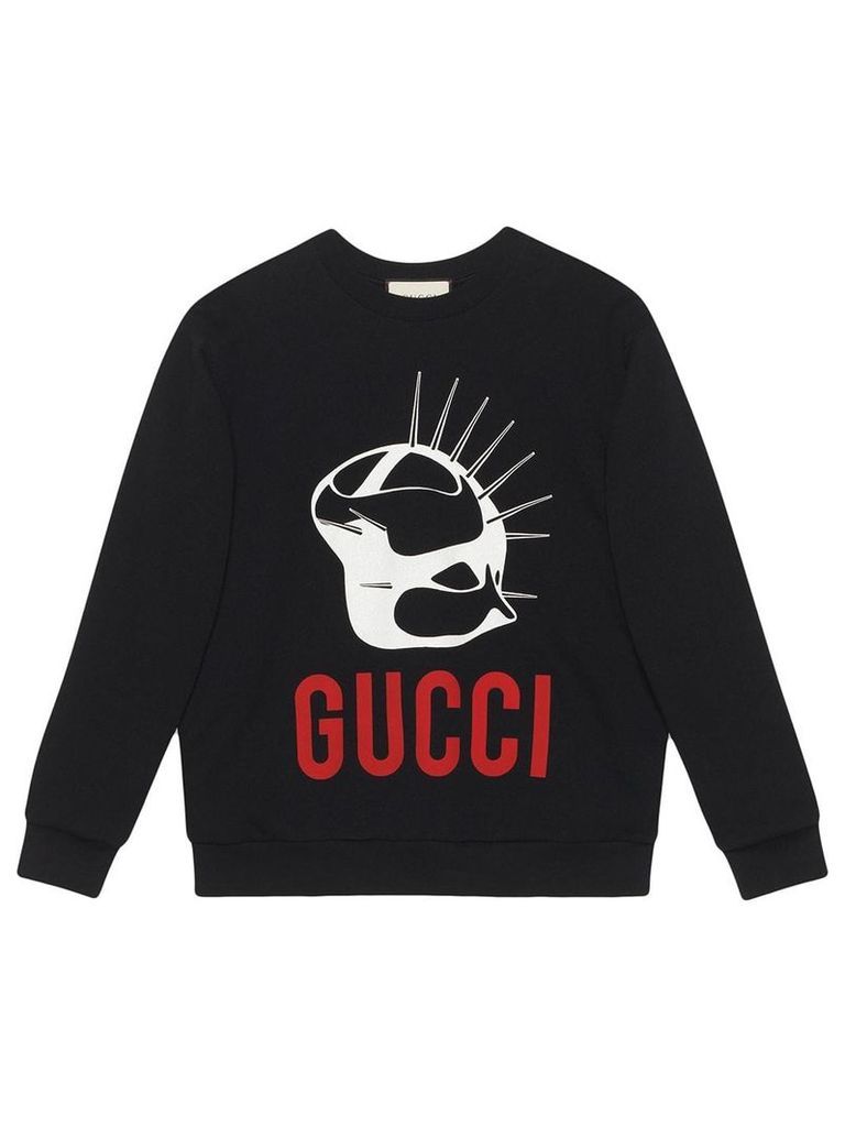 Gucci Manifesto oversized sweatshirt - Black