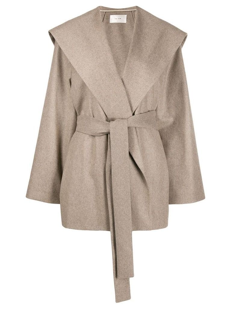 The Row belted single-breasted coat - NEUTRALS